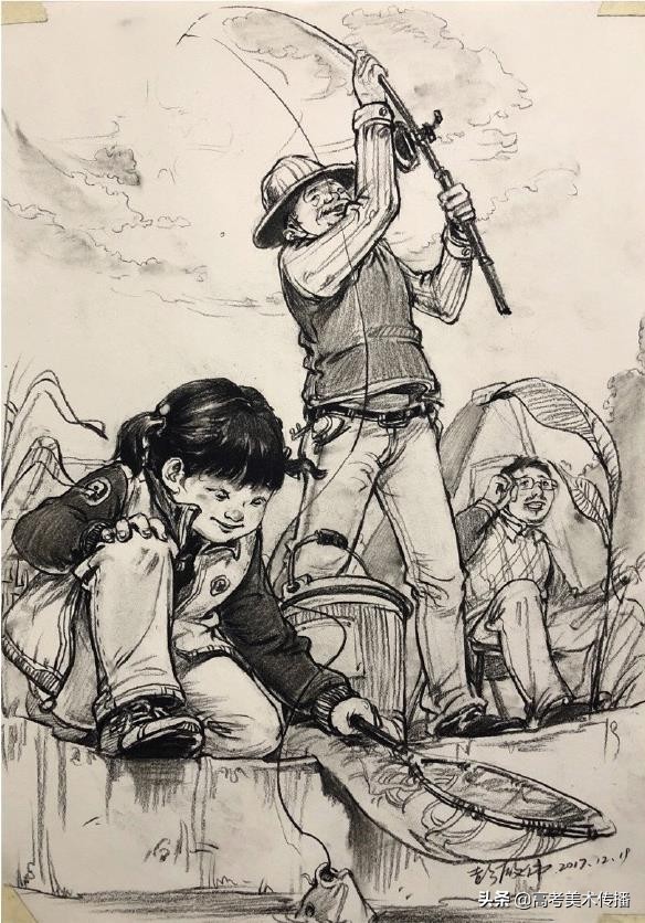 场景速写的构图的重要性,场景速写的深度解析