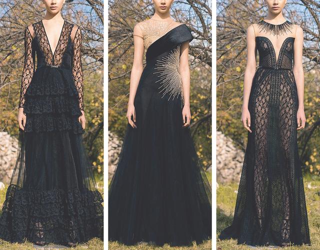 georgeshobeika鹅黄,georgeshobeika2019秋冬高定裙装