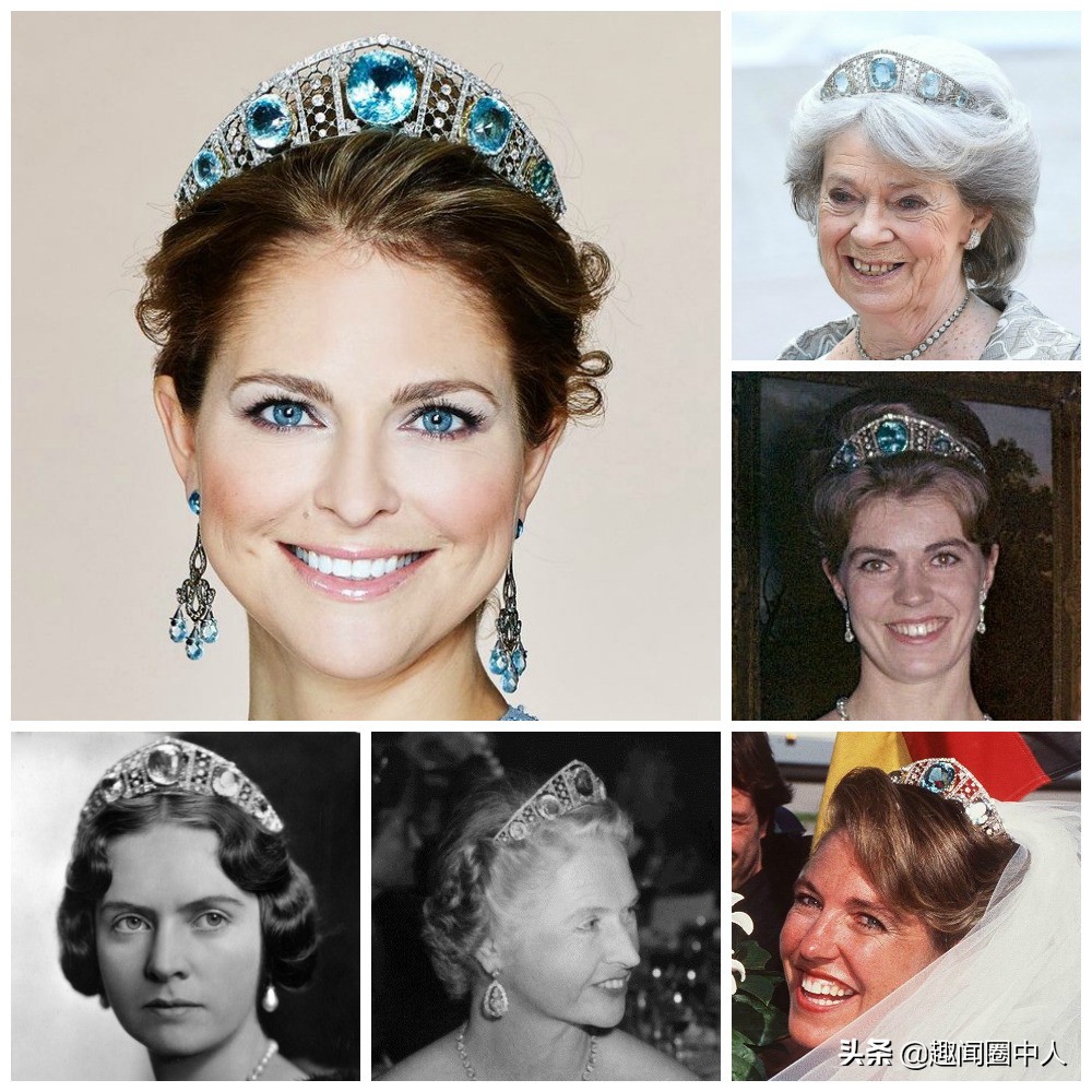 黄金镶嵌海蓝宝,王室顶级珍贵珠宝