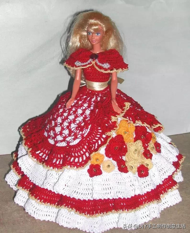 娃娃的衣服怎么钩简单,钩最简单的娃娃衣服教程