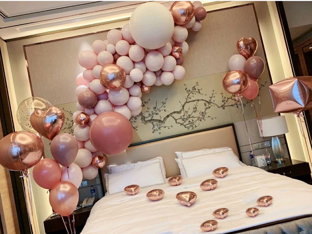 婚房气球布置图片,婚房气球布置教程