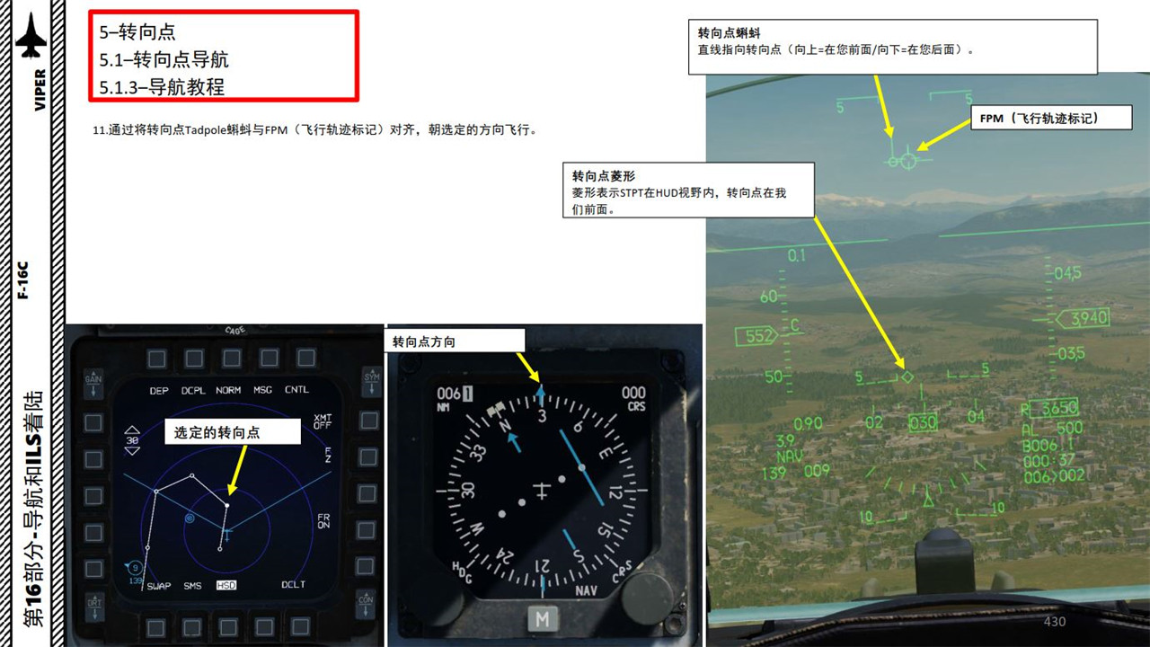 DCSF-16CM战斗机中文指南16.4转向点