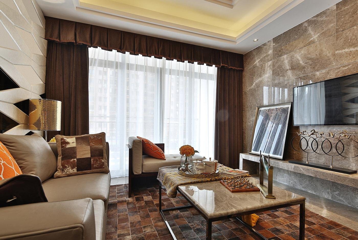 叠层现代轻奢风格装修,现代简约轻奢风格全屋装饰搭配