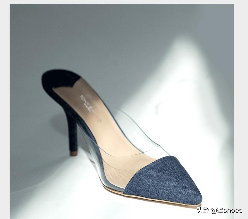 宁静巴黎世家尖头高跟鞋,宁静同款内增高女鞋