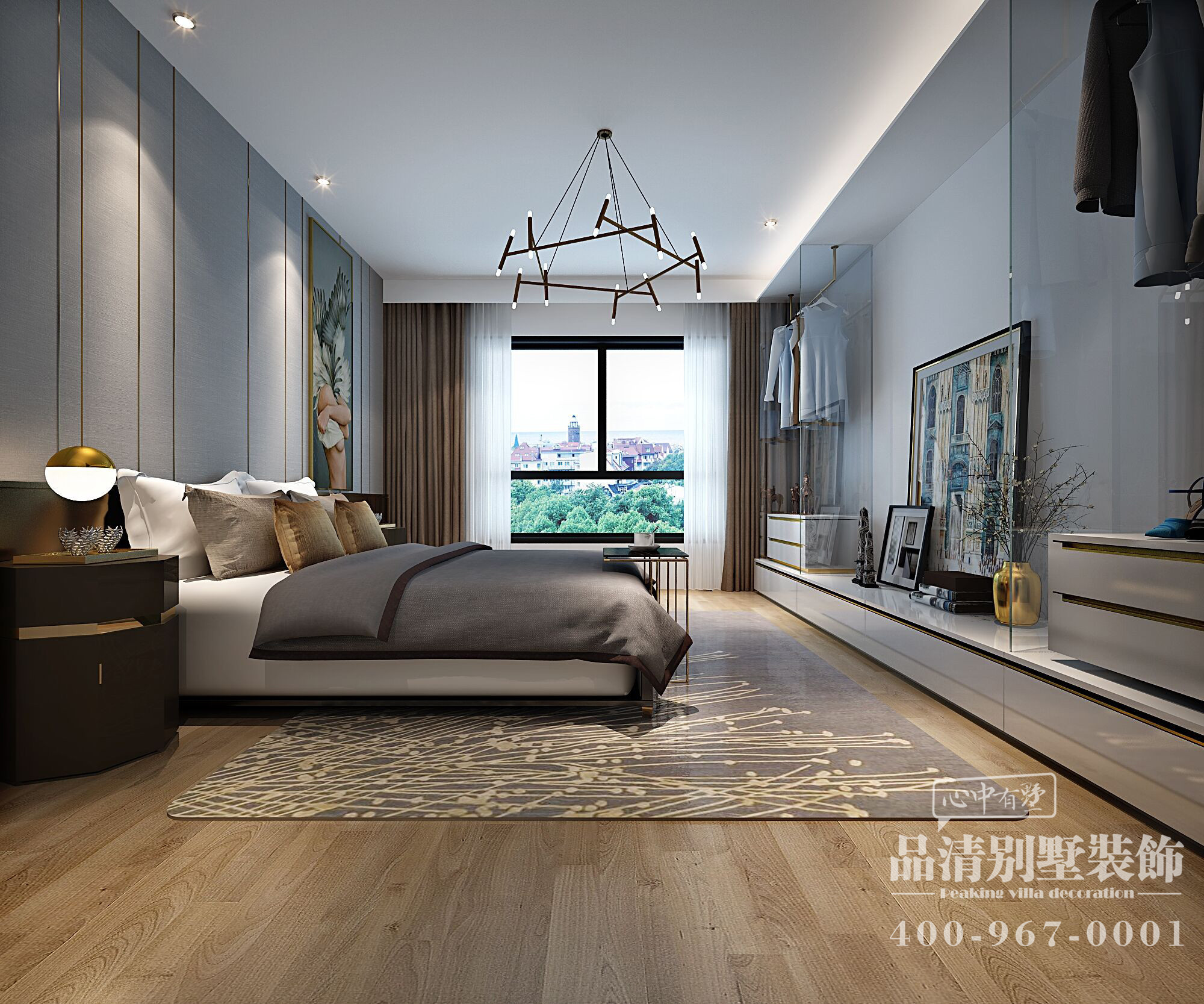 扬州别墅风格装修设计,常州别墅现代风格装修案例暖色系