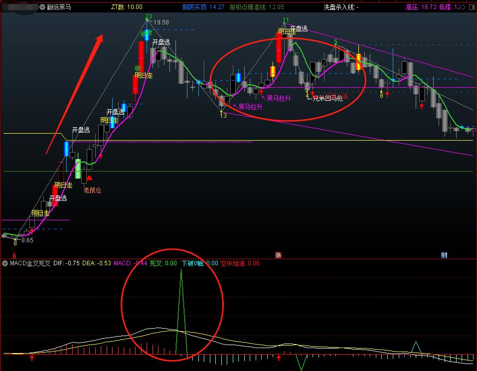 翻倍黑马主图指标源码,翻倍黑马案例