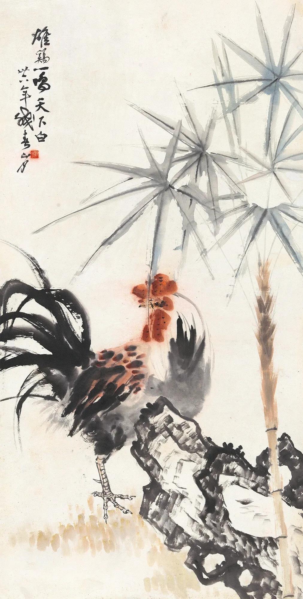 李贺“雄鸡一声天下白”千年无人敢仿，毛*东泽**随手化用，大气磅礴