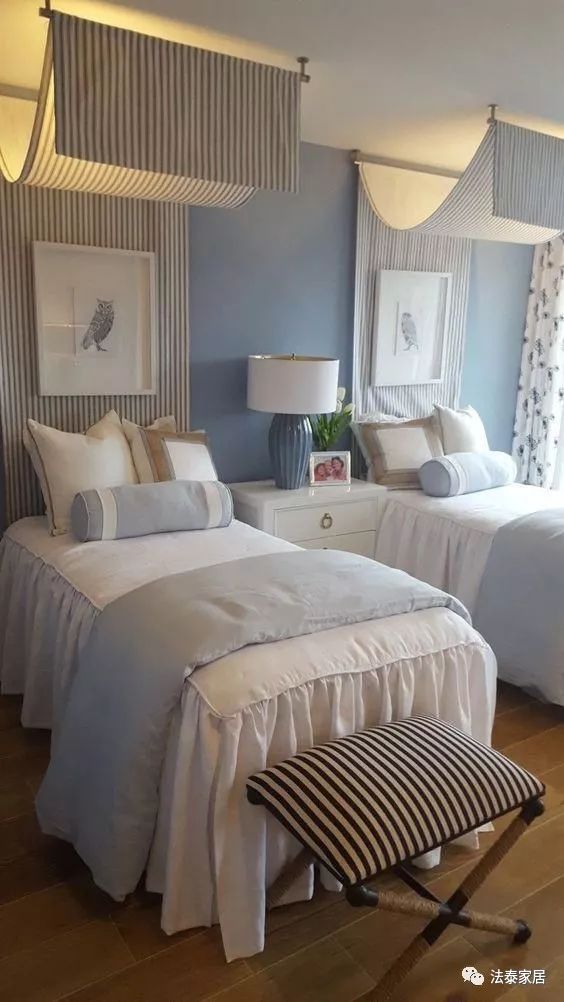 床幔一整套,床帘一体式布置