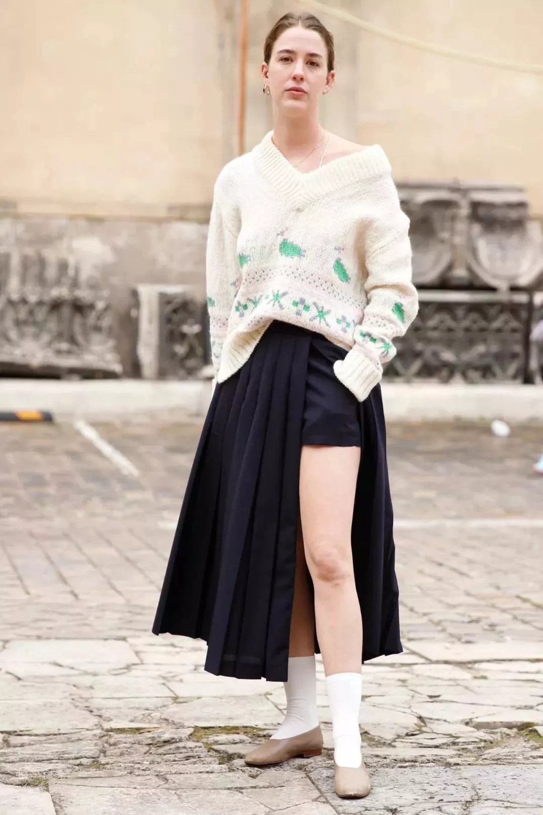 复古提花高级感可外穿,美式复古风冬天怎么穿好看