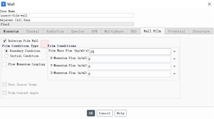基于部分浸润效应的欧拉壁膜流动形态演变模拟仿真