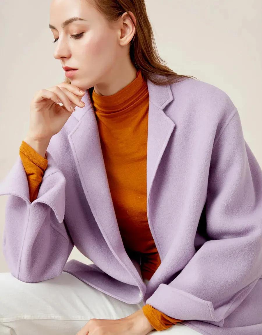 大格子大衣好看吗,焦糖色大衣好看吗