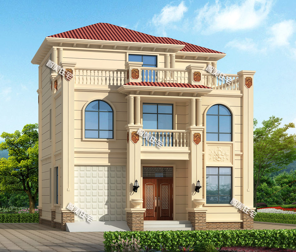 10米面宽宅基地，老爸亲自操刀设计别墅，意想不到的好