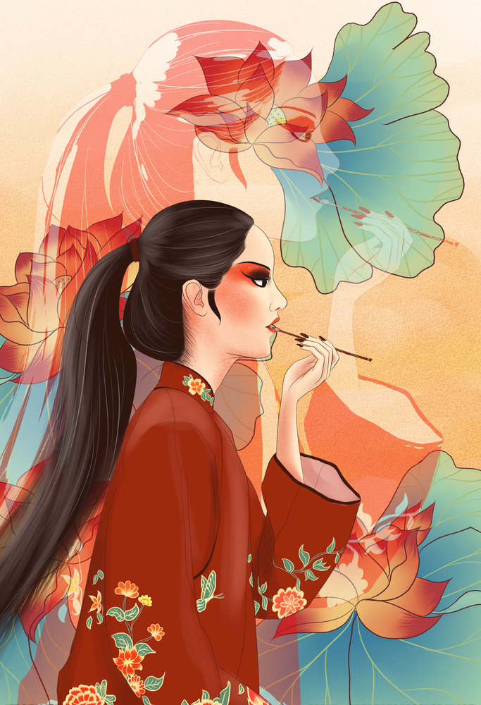 手绘国潮壁纸1920*1080,国潮壁纸图片保存