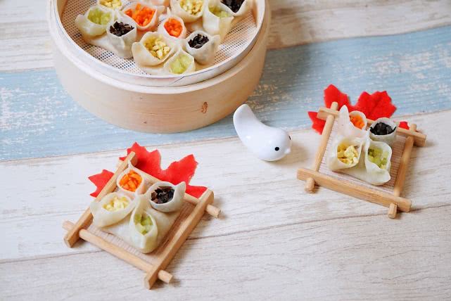 孩子不爱吃菜家长怎么做,好看又好吃的传统点心四喜蒸饺