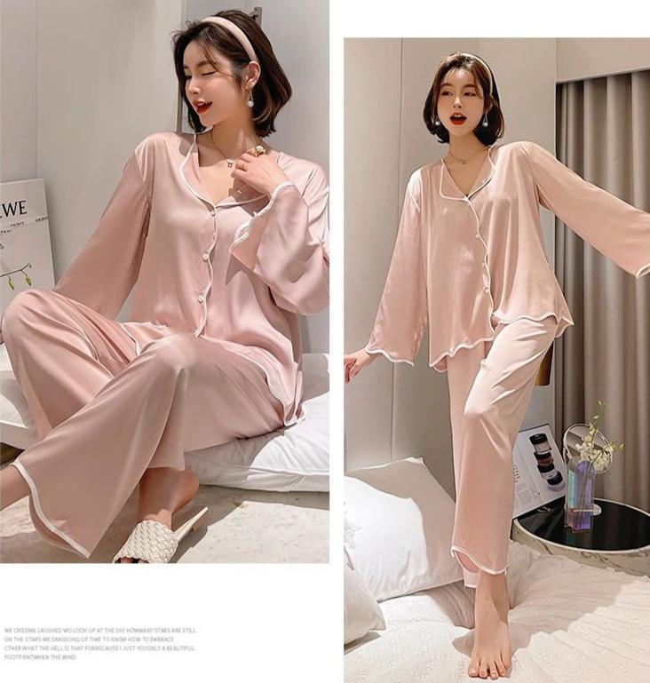 夏天穿的冰丝睡衣,精致的女人有件睡衣