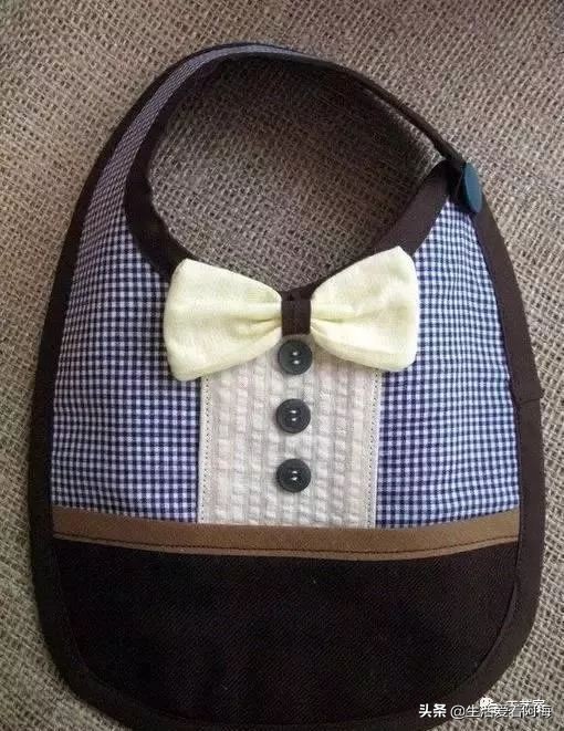 1-3岁宝宝专用围兜有袖子,宝宝布兜制作方法