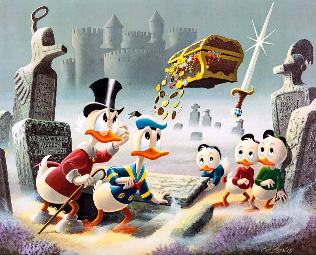 壁纸动态可爱唐老鸭,史高治麦克老鸭高清壁纸