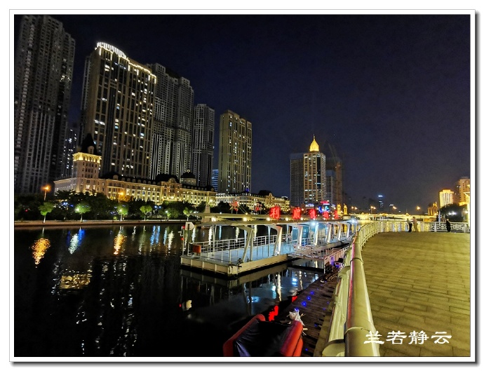 夜幕下的天津海河,美爆了