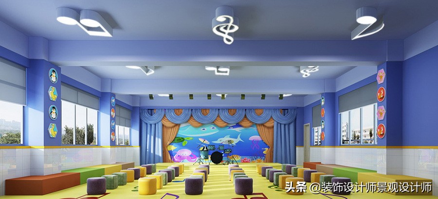 幼儿园课桌椅,幼儿园设计案例效果图