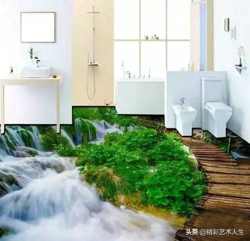 这才叫3D地板砖，你家的只能叫砖