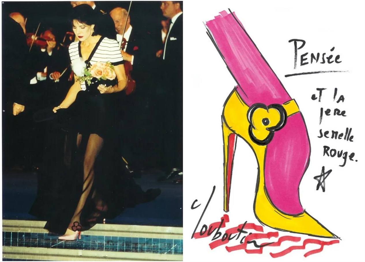 christianlouboutin粉色华伦天奴,christianlouboutin设计过的鞋子