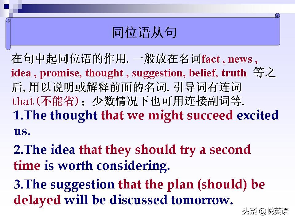 名词性从句四类练习题,名词性从句讲解视频