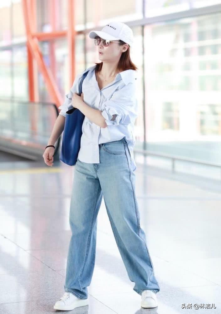 一年四季都是阔腿裤,四季都可穿的显瘦白色阔腿裤