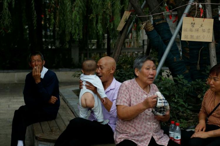 庆国庆出门扫街拍照，专门拍摄娃娃照片，展示洛阳休闲生活