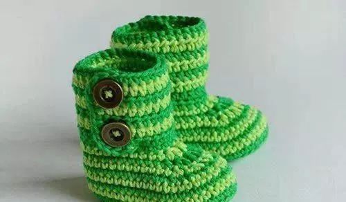 0-3个月婴儿钩针鞋图解大全,实用又好看的宝宝鞋