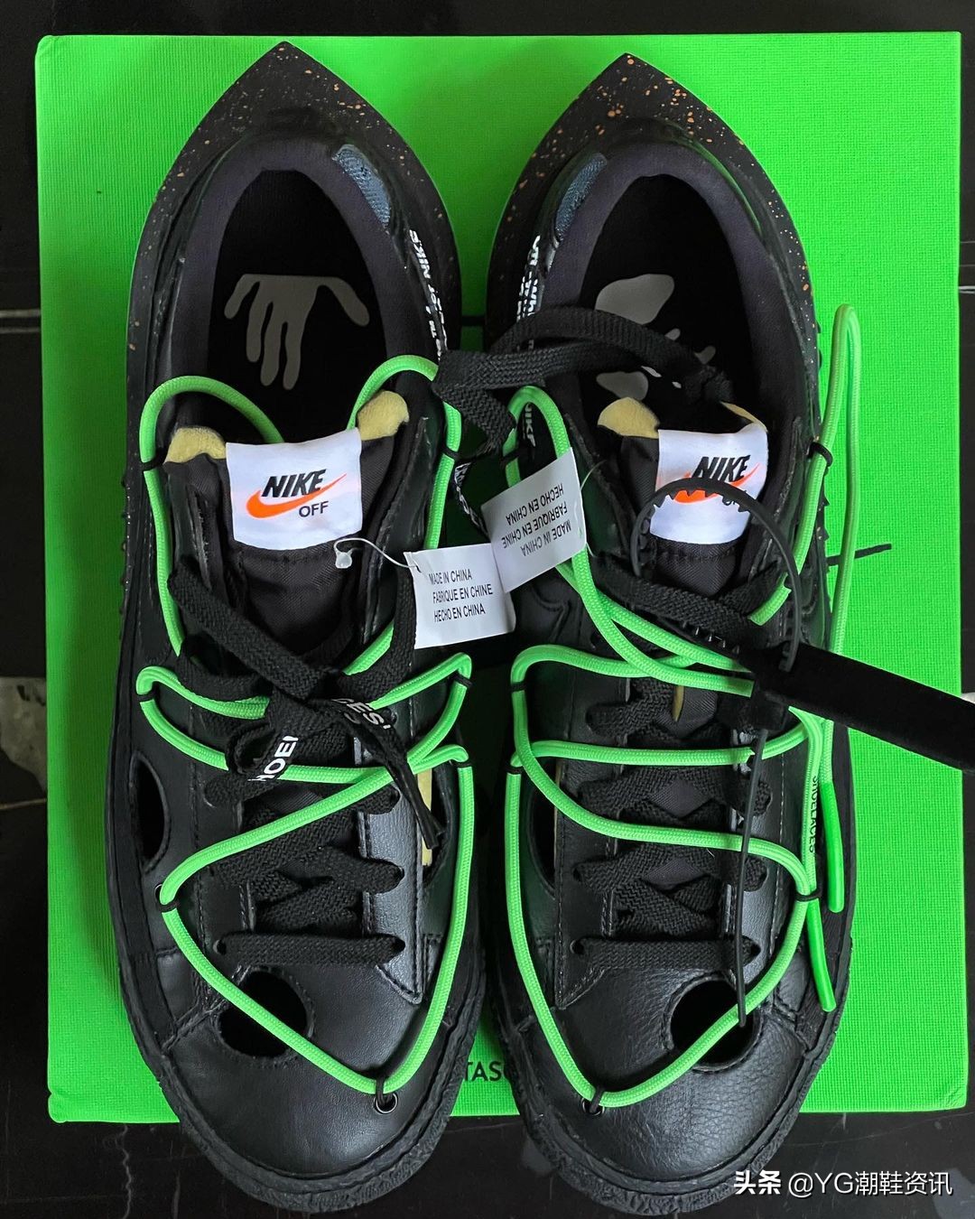 owxnikedunklow新配色实物曝光,nikeblazerlow米白粉色