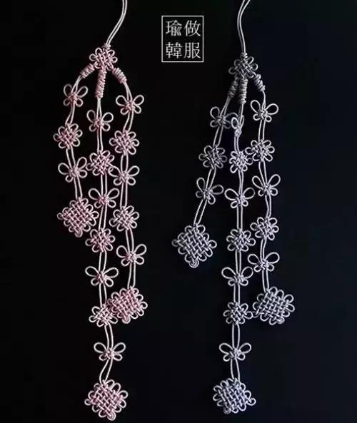 小学生中国结的编法图解,中国结蝴蝶挂件的编法图解