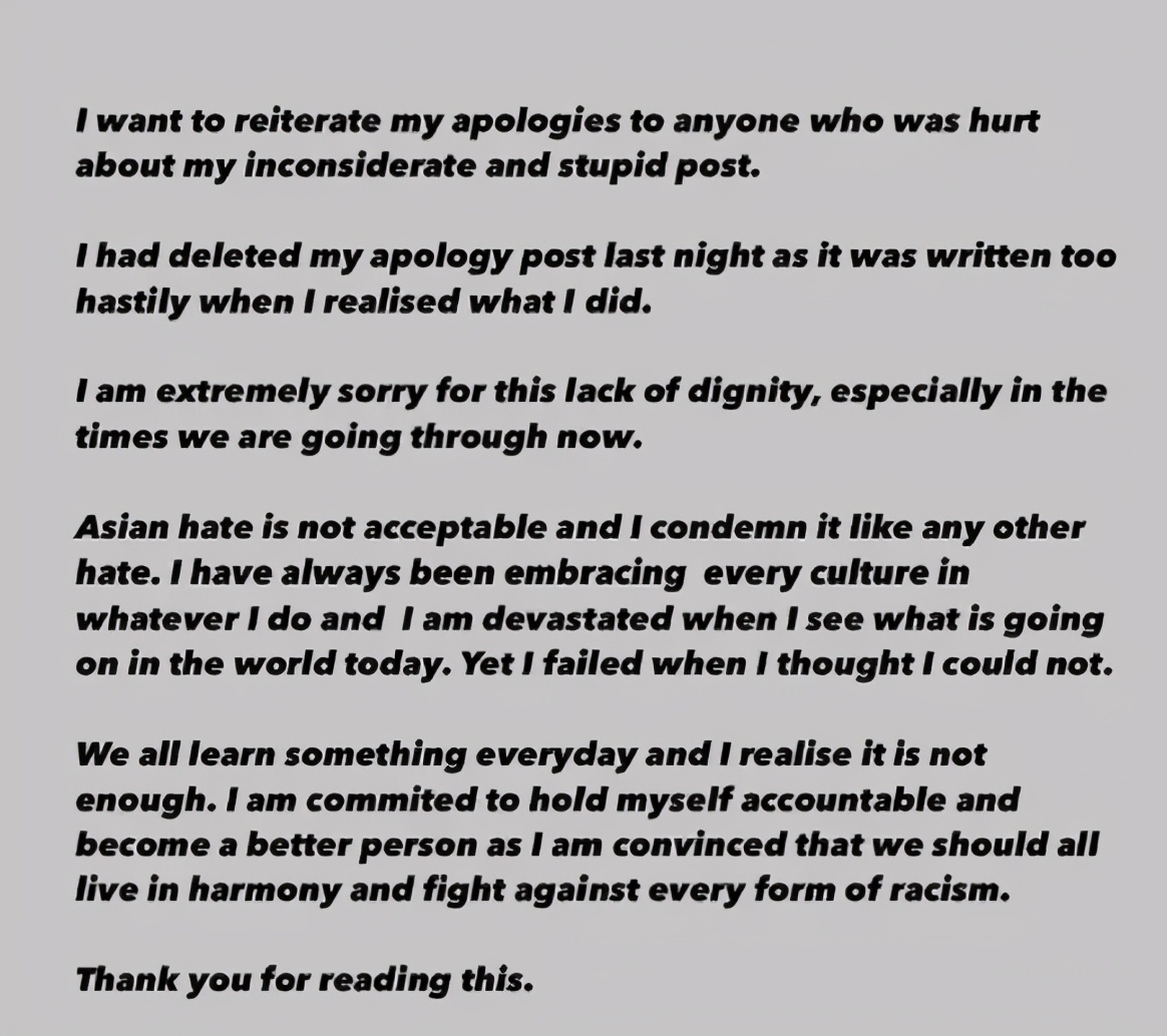 香奈儿歧视亚裔事件,王一博周迅香奈儿