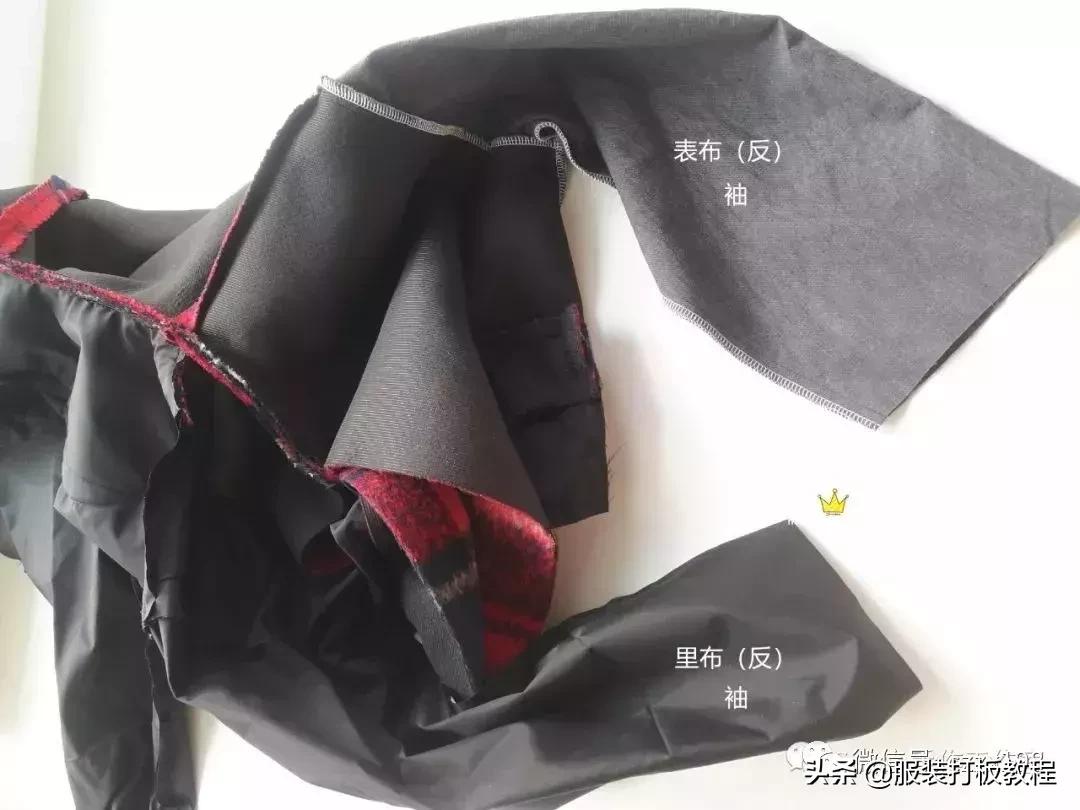 pu拼接呢外套,呢子拼接短款裁剪视频