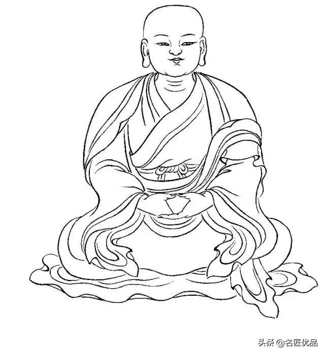 降龙罗汉白描图高清图片,十八罗汉白描图高清图片