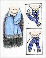 围巾编织开头结尾花式,系花式围巾的方法