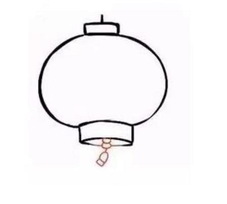 灯笼的简单画法图片,幼儿园新年灯笼绘画