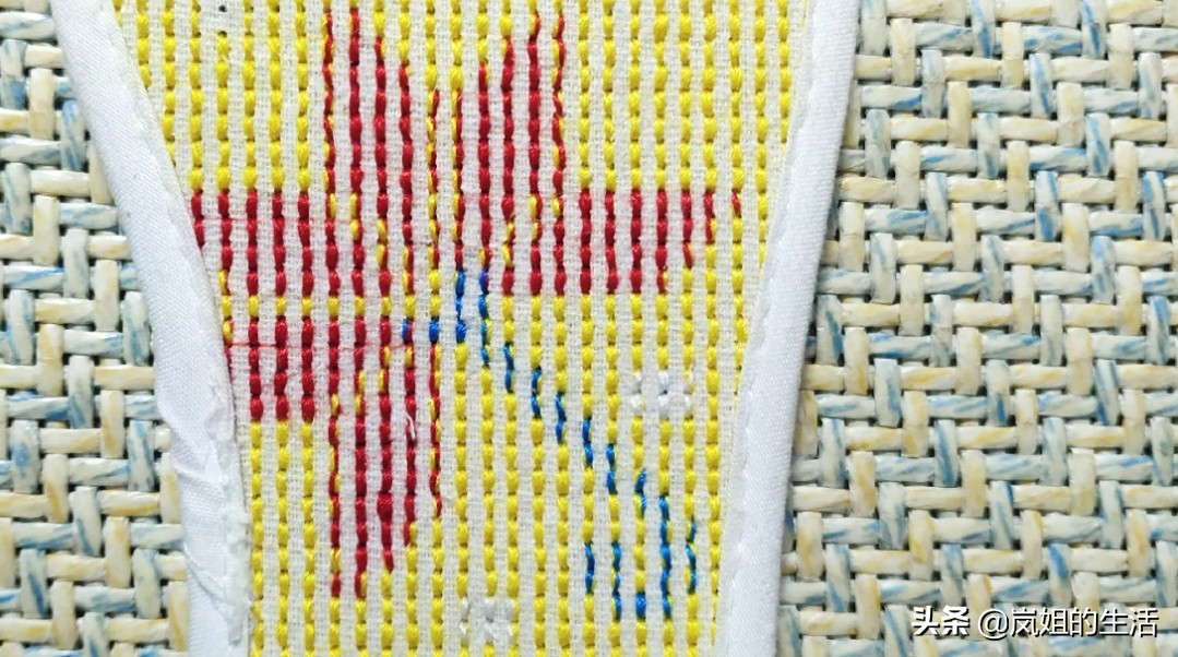 鞋垫十字绣绣好后背面怎么处理,龙凤呈祥十字绣鞋垫背面