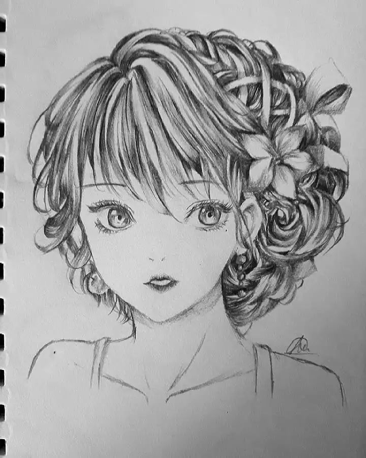 大佬画动漫人物仙气十足手绘,大佬画的古风图手绘