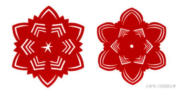 折叠对称剪纸图案大全,折叠剪纸技法