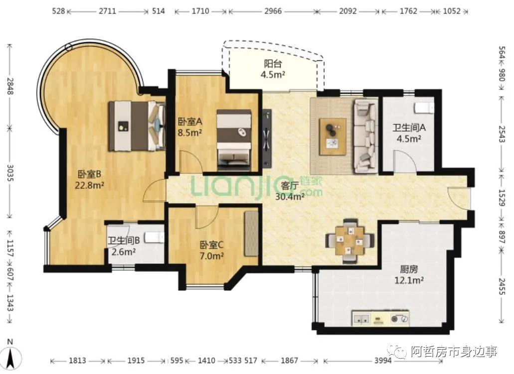 新旧交织的城市界面,富基广场
