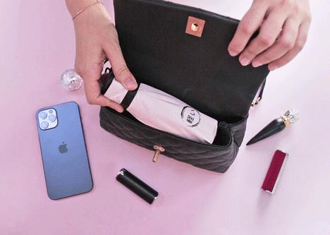 仅手机大小口袋迷你晴雨伞，晴天雨天都好用，还能轻松入包携带