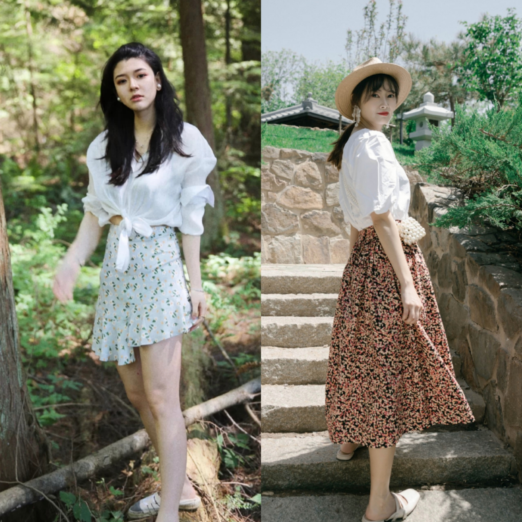 温柔碎花裙配什么项链,穿夏季碎花裙怎么搭配衣服