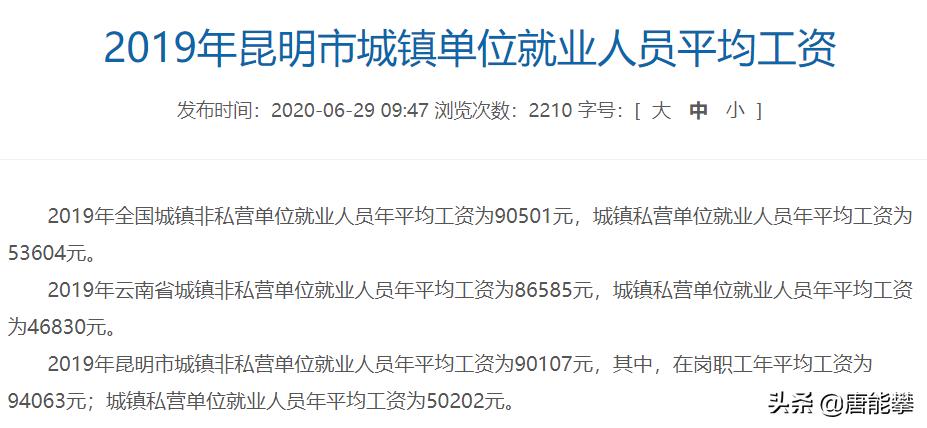 云南昭通人均工资收入,云南昭通整体工资