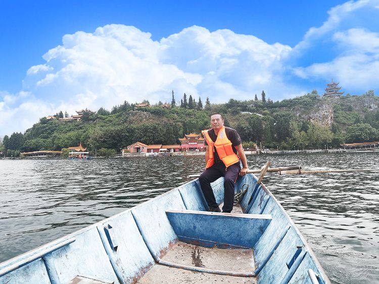 抚仙湖孤山上有什么景点,抚仙湖里的小岛