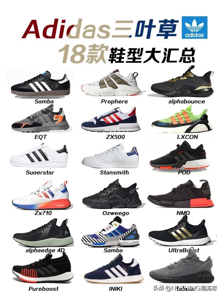 adidas阿迪达斯三叶草系列鞋,为什么阿迪三叶草鞋型不一样