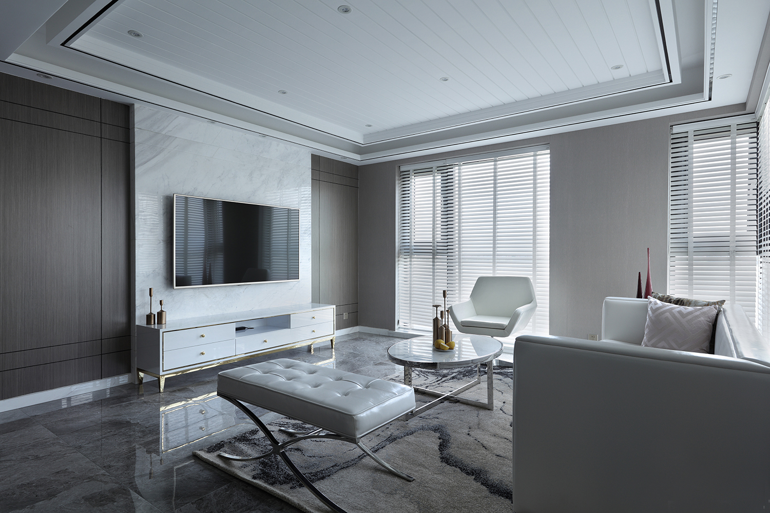 房子装修漂亮便捷的背景墙来啦,背景墙较短新中式效果图大全