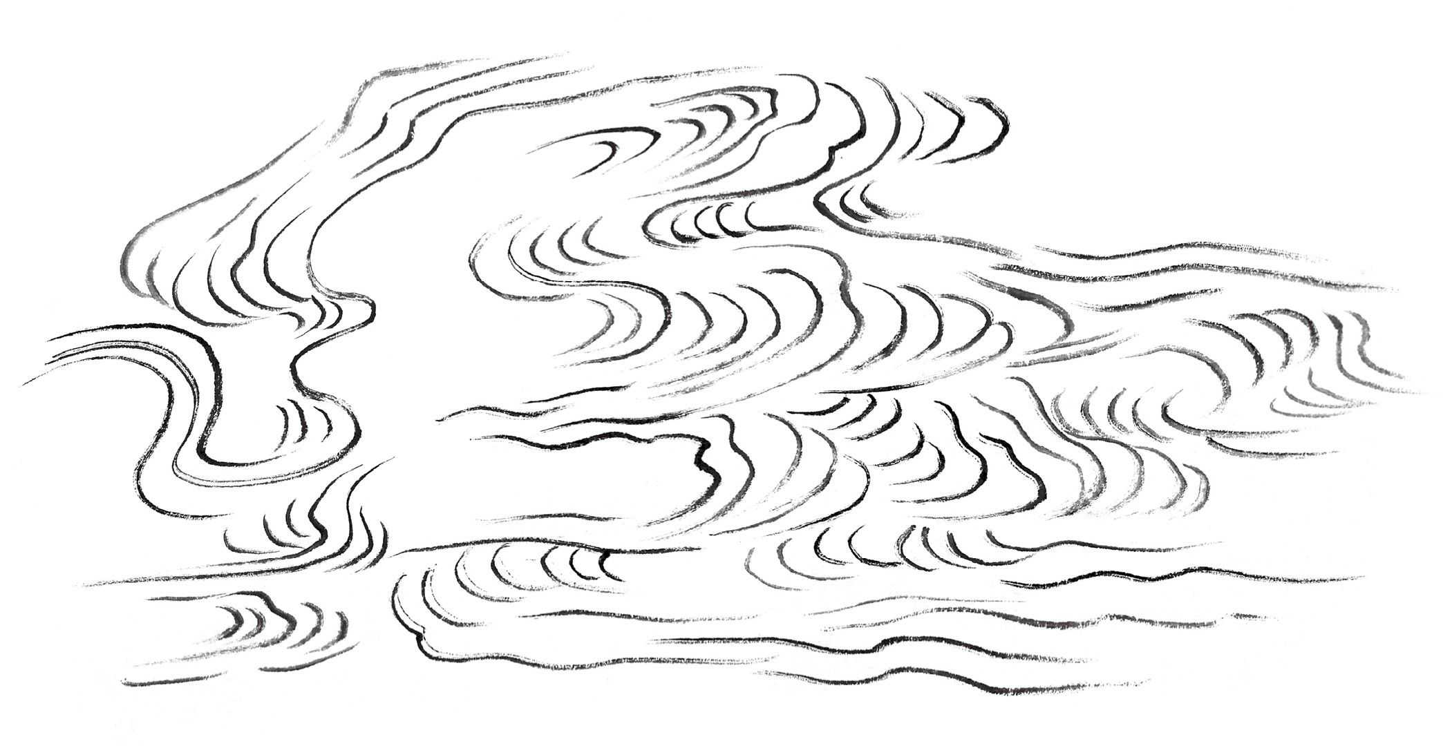 云简易画法,云简单素描画