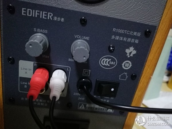 漫步者r1000tc北美版音频线,漫步者R1000TC北美版音箱
