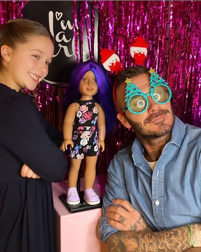 贝克汉姆宠溺小七公主,贝克汉姆宠小七故事