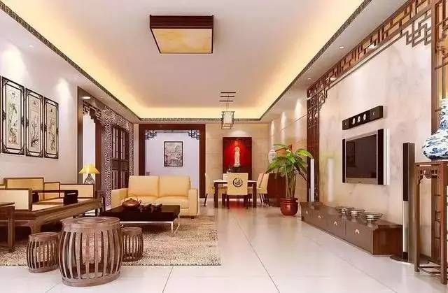 最简单大气的中式电视背景墙,客厅中式风格背景墙图片